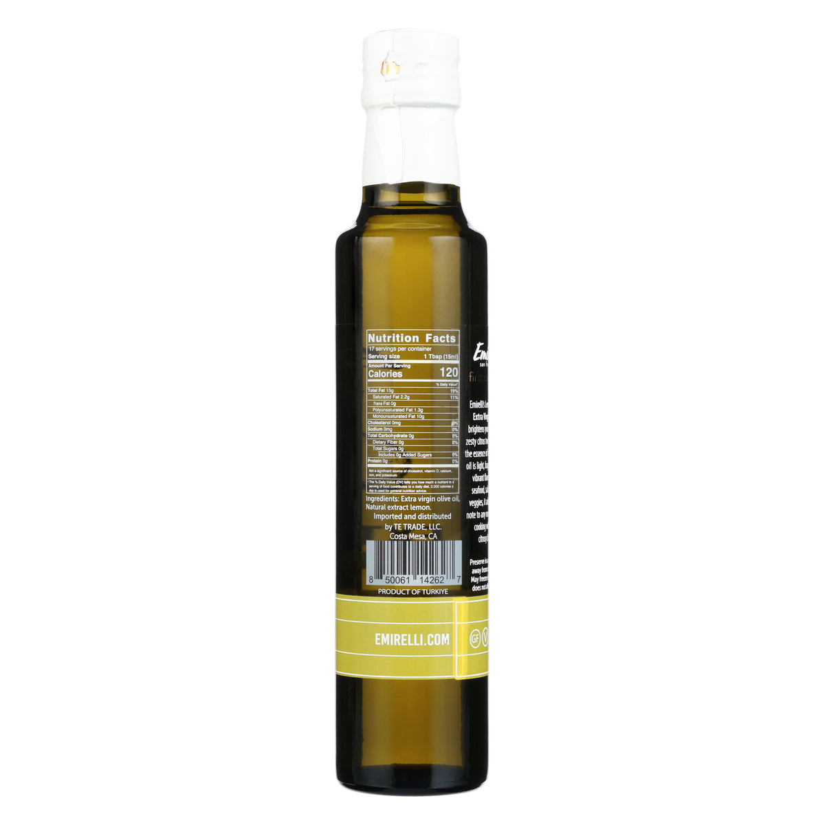 Lemon Infused Extra Virgin Olive Oil – Emirelli San Francisco
