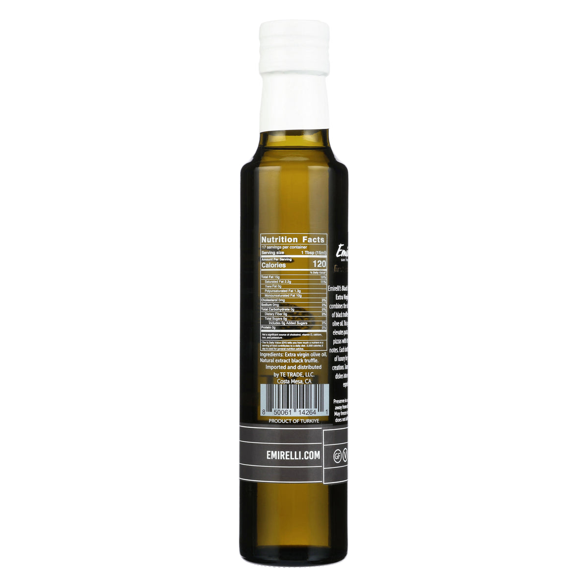 Black Truffle Infused Extra Virgin Olive Oil – Emirelli San Francisco