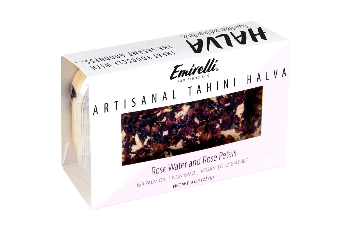 Emirelli Artisanal Tahini Halva Dessert - Rose Water – Emirelli