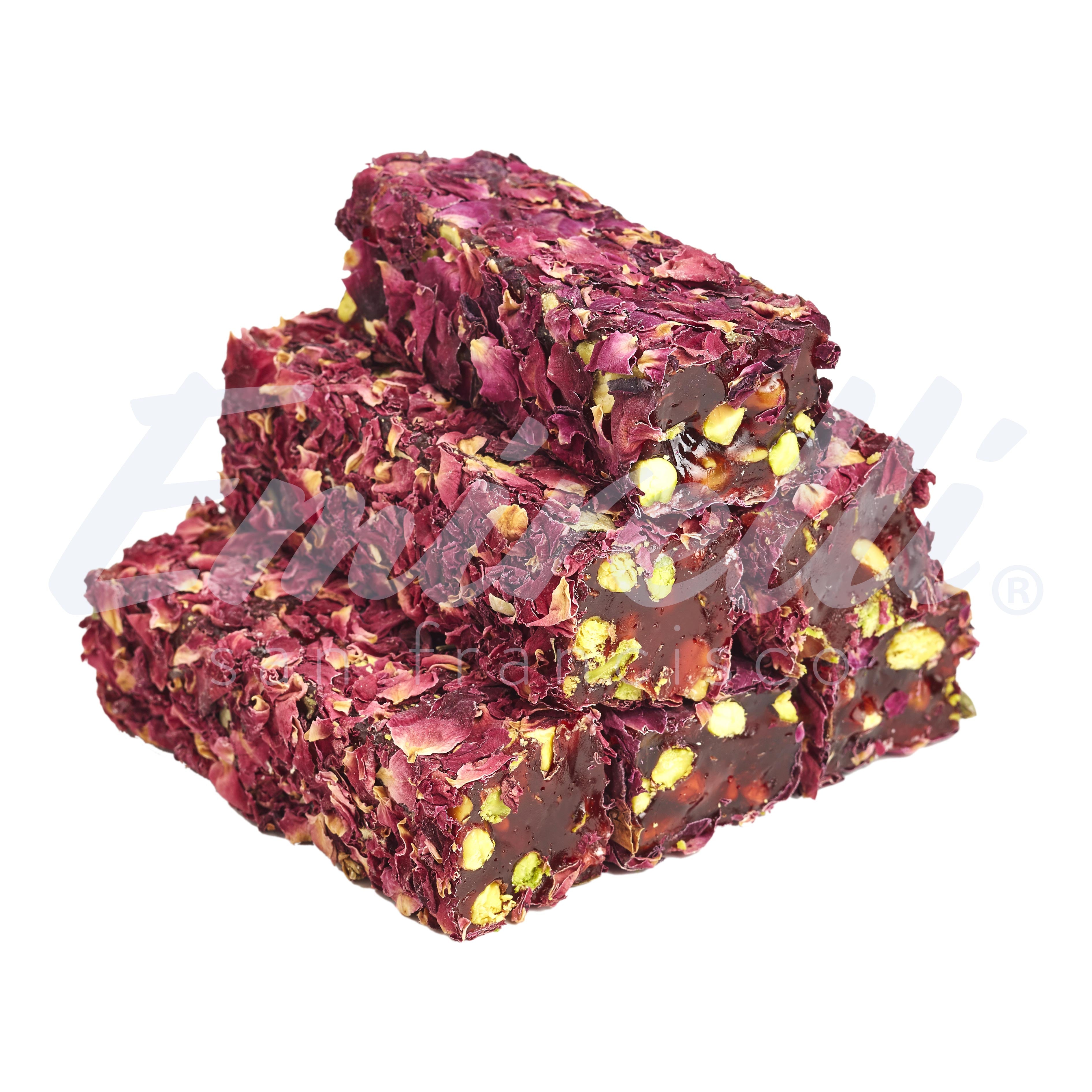 Emirelli Rose Petals, Pomegranate and Pistachios Turkish Delight