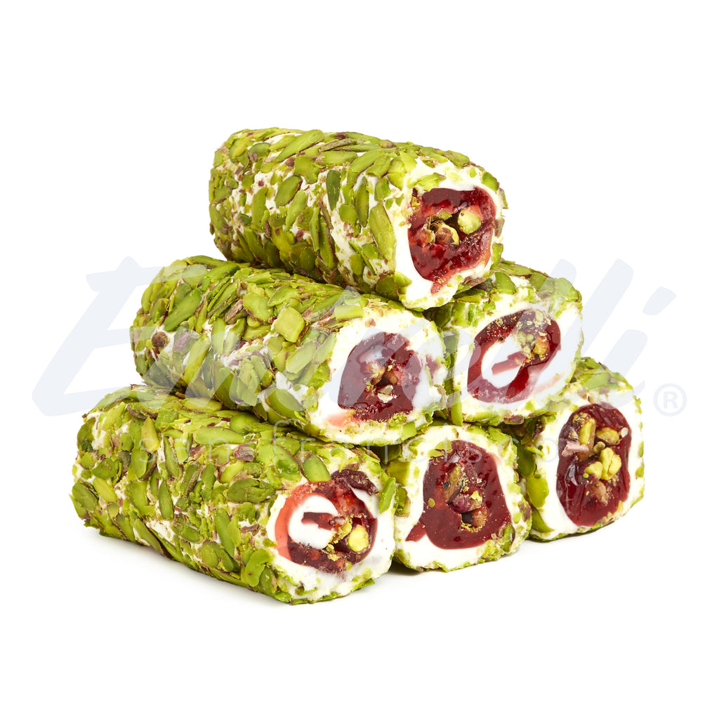 Emirelli Pistachio, Milk, Pomegranate, Pistachio Turkish Delight