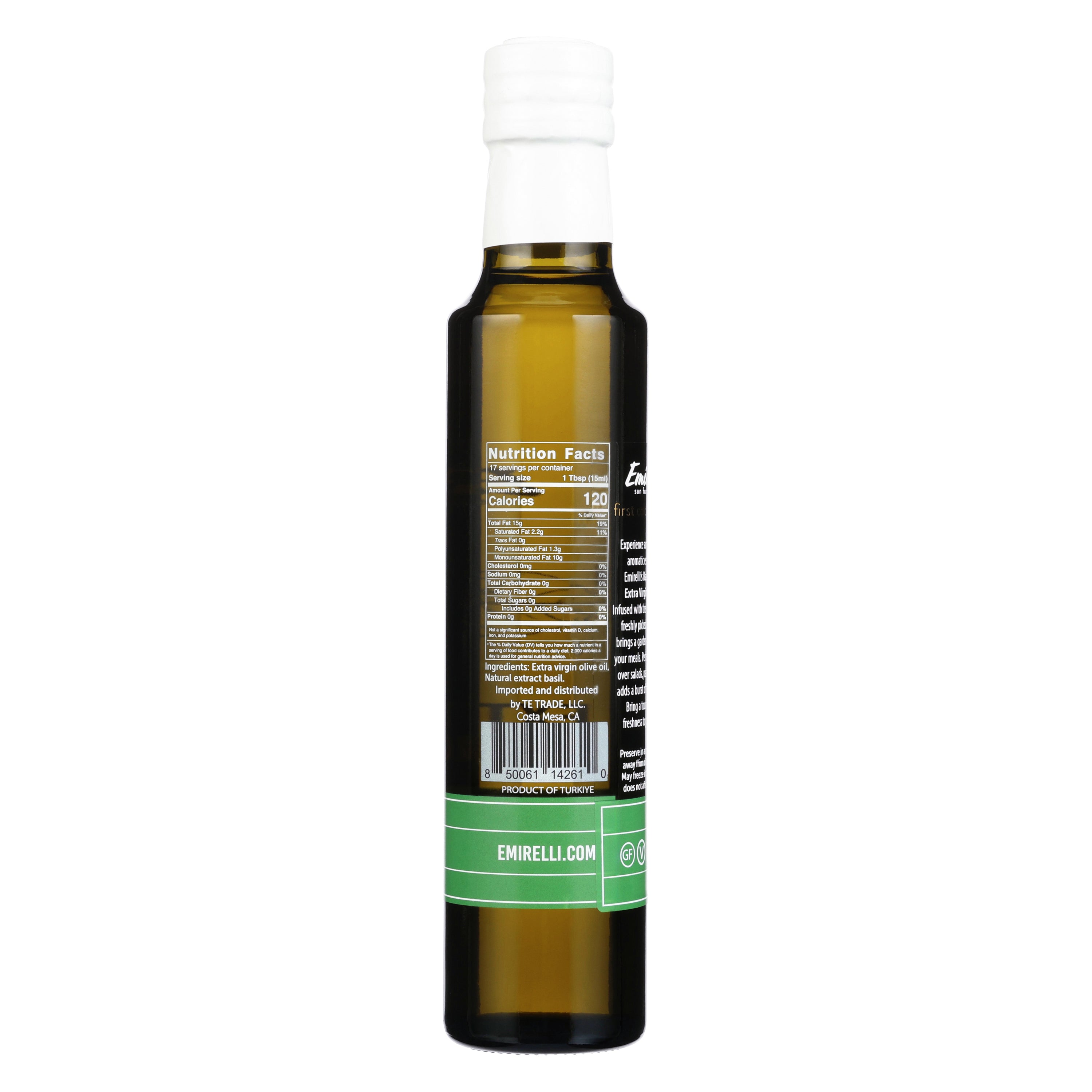 Basil Infused Extra Virgin Olive Oil