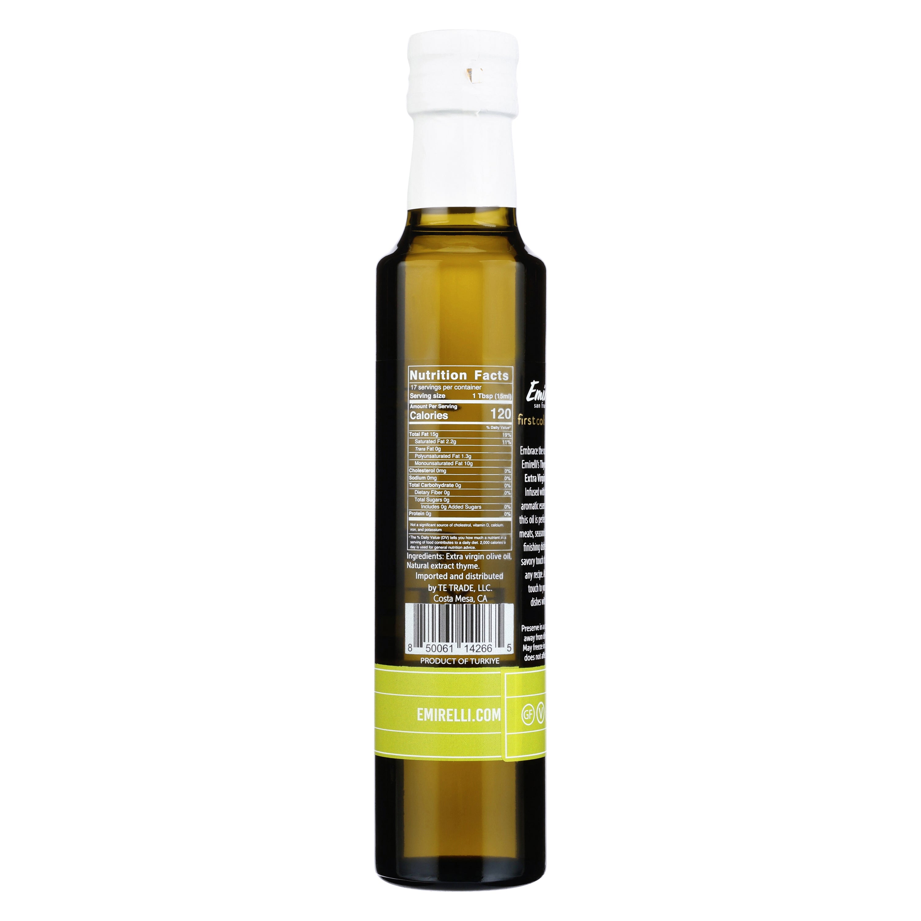 Thyme Infused Extra Virgin Olive Oil – Emirelli San Francisco