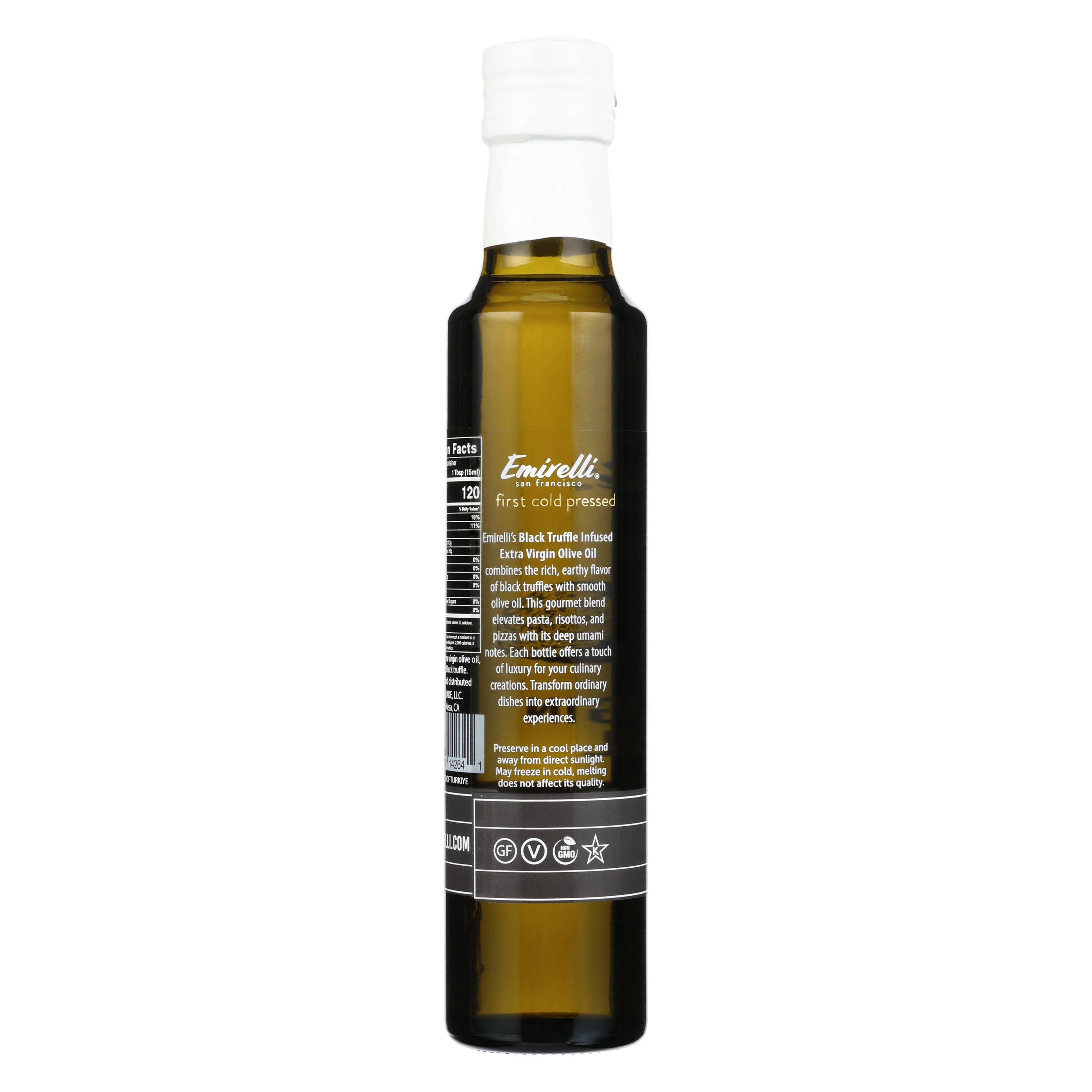 Black Truffle Infused Extra Virgin Olive Oil – Emirelli San Francisco