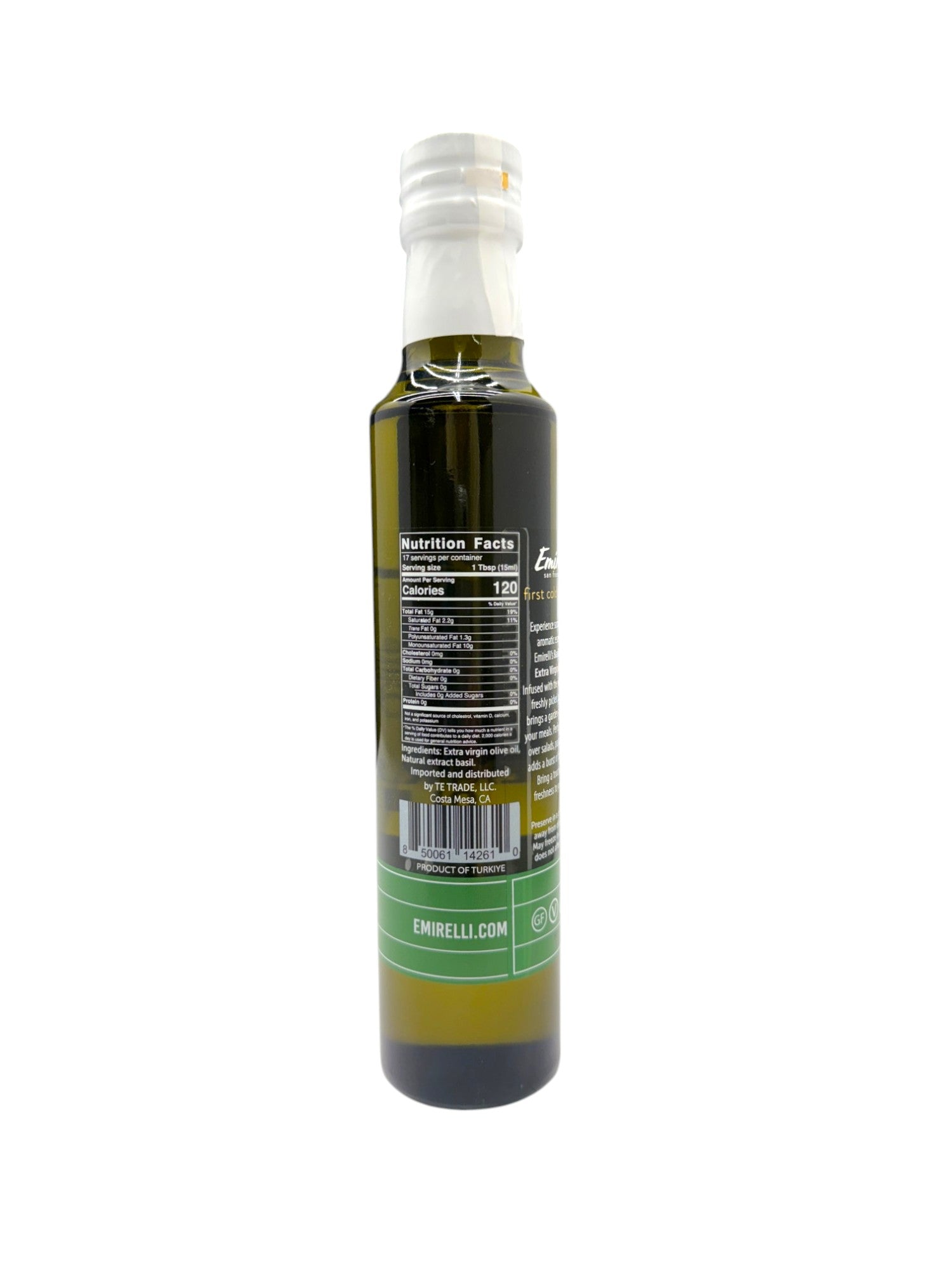 Basil Infused Extra Virgin Olive Oil