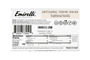 Emirelli Artisanal Tahini Halva Dessert - Traditional Vanilla